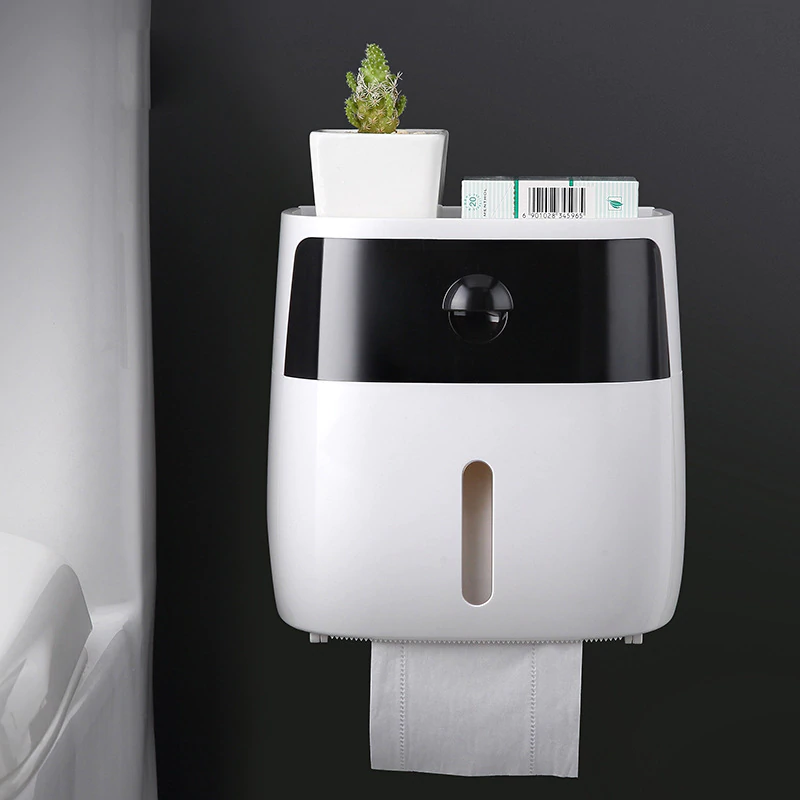 Wall-Mount Waterproof Toilet Paper Holder