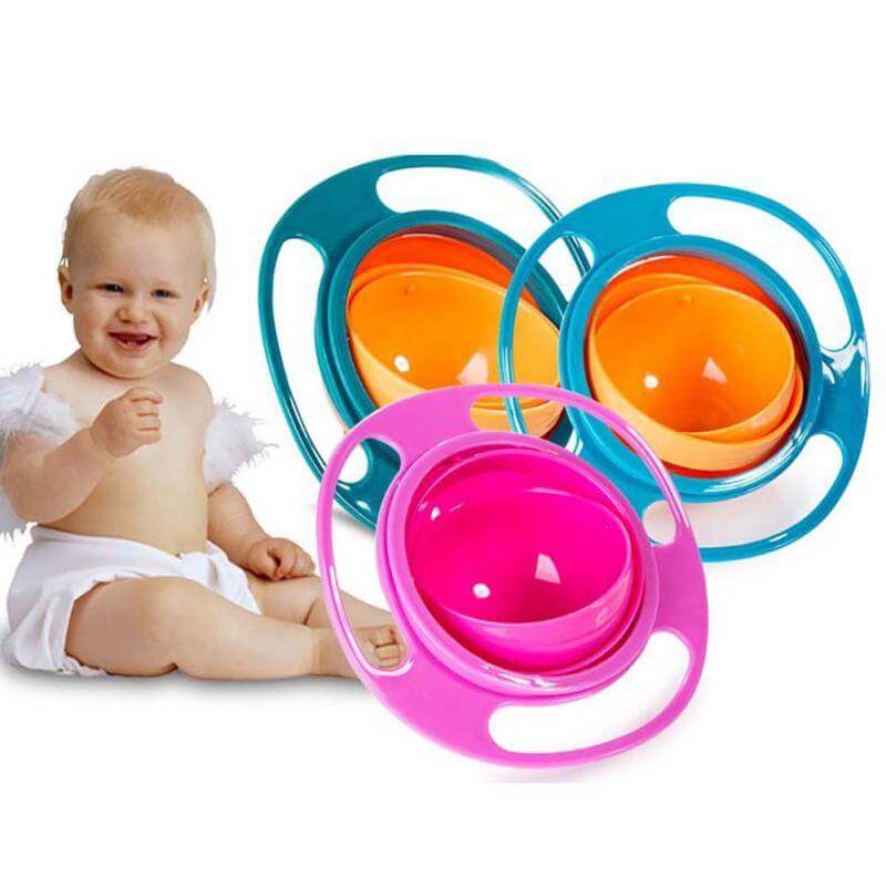 360 Spill-Proof Baby Gyro Bowl for Toddlers