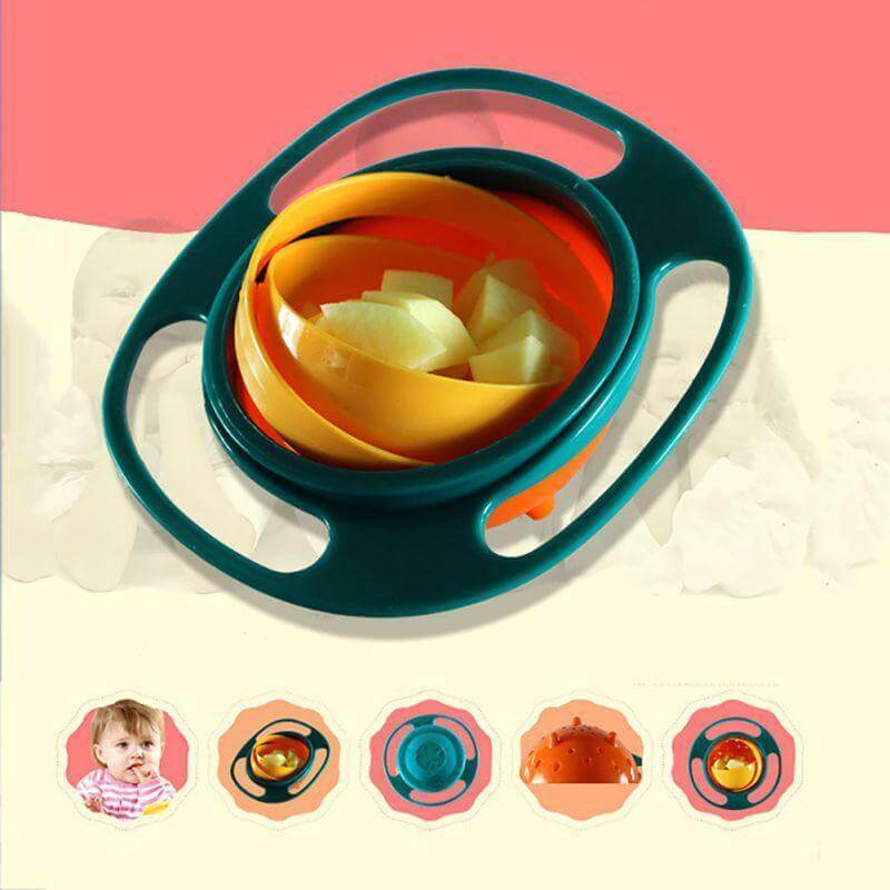 360 Spill-Proof Baby Gyro Bowl for Toddlers